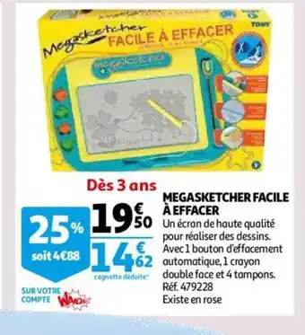 Auchan Megasketcher Facile A Effacer offre