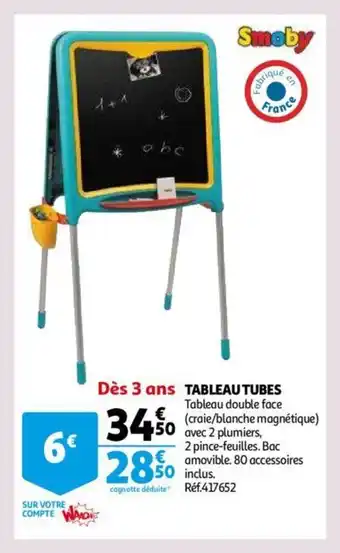 Auchan Tableu Tubes offre