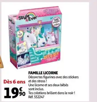 Auchan Famille Licorne offre