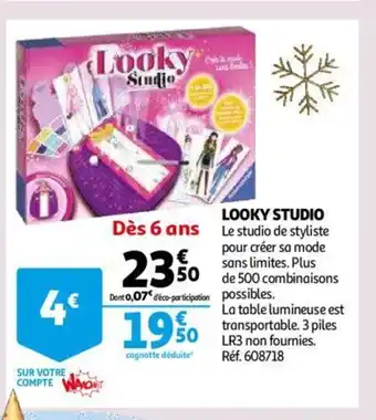 Auchan Looky Studio offre