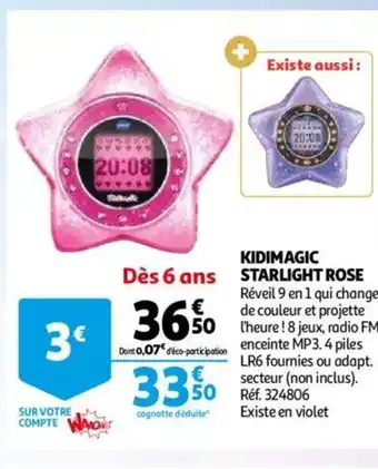 Auchan Kidimagic Starlight Rose offre
