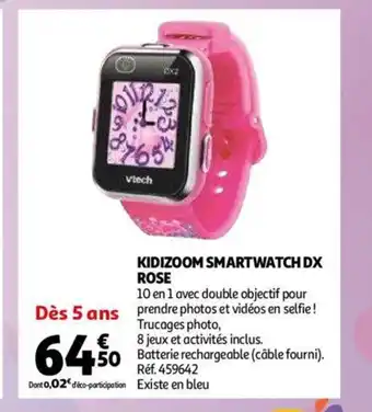 Auchan Kidizoom Smartwatch DX Rose offre