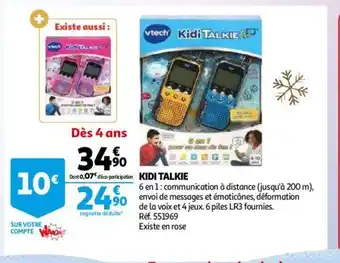 Auchan Kidi Talkie offre