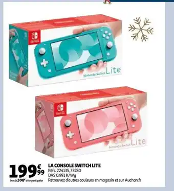 Auchan La Console Switch Lite offre
