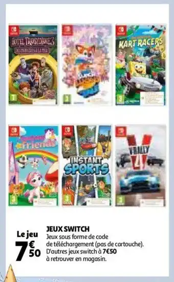 Auchan Jeux Switch offre