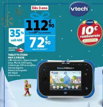Tablette Storio Max 2.0 Bleue