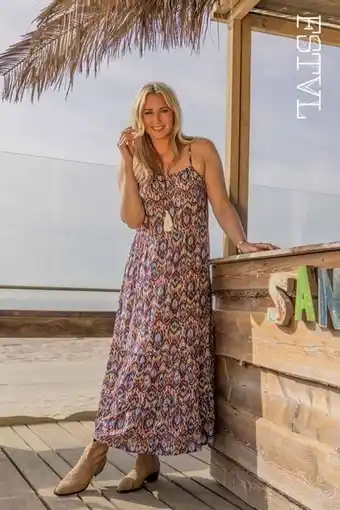 MS Mode Longue robe à imprimé offre