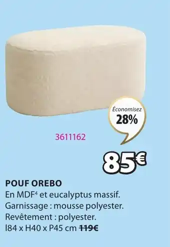 JYSK Pouf Orebo offre