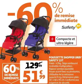 Auchan POUSSETTE SHOPPER URBY offre
