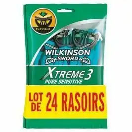 Auchan RASOIRS JETABLES XTREME 3 PURE SENSITIVE offre