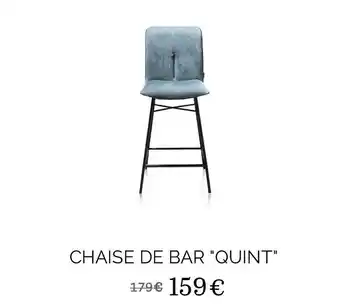 Xooon CHAISE DE BAR "QUINT" offre