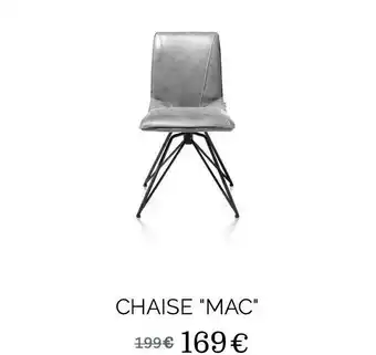 Xooon CHAISE "MAC" offre