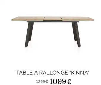 Xooon TABLE À RALLONGE "KINNA" offre