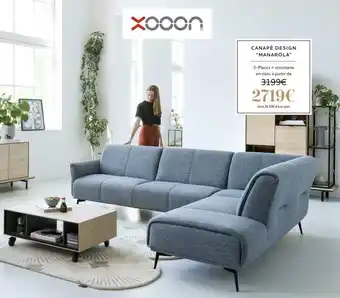 Xooon CANAPÉ DESIGN "MANAROLA" offre