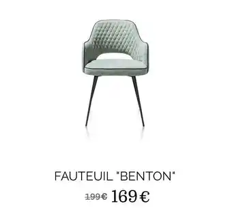 Xooon FAUTEUIL "BENTON" offre