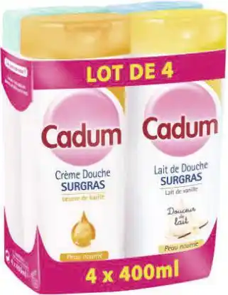Géant Casino Douche velours fleur de coton/soif d’aloe/ surgras karité offre