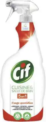 Géant Casino Nettoyant Spray Cuisine & Salle de Bain 5 En 1 écolabel offre