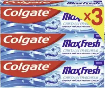 Géant Casino Dentifrice Triple protection Max fresh offre