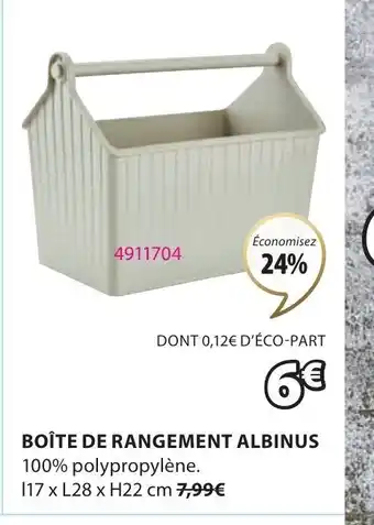 JYSK Boite De Rangement Albinus offre