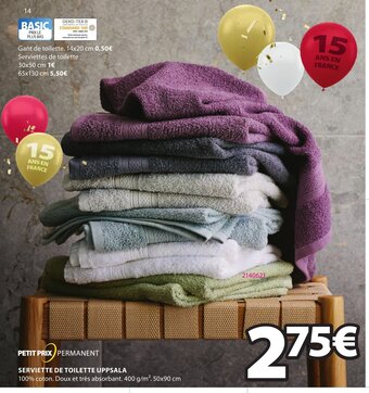 JYSK Serviette De Toilette Uppsala offre