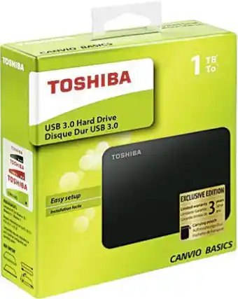 Géant Casino Pack disque dur 2,5” 1 To CANVIO Noir offre