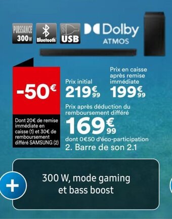 BUT Barre De Son 2.1 offre