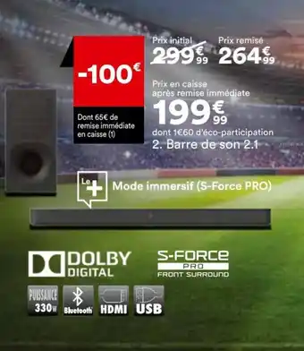 BUT Barre De Son 2.1 offre
