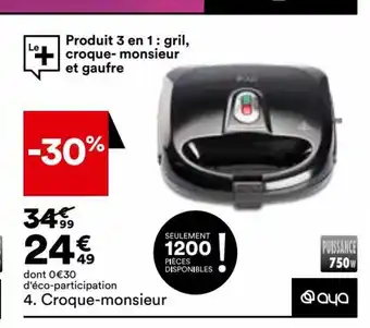 BUT Croque-Monsieur offre