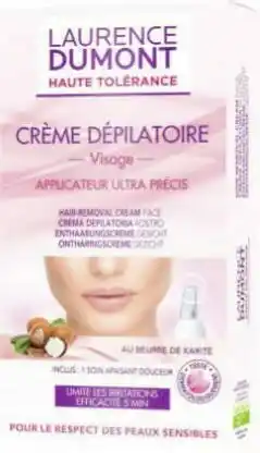 Géant Casino Crème dépilatoire haute tolérance visage offre