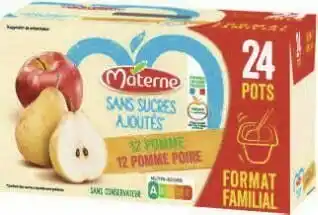 Géant Casino Dessert fruitier sans sucres ajoutés Pomme Poire offre