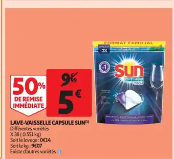 Auchan Lave-Vaisselle Capsule Sun offre