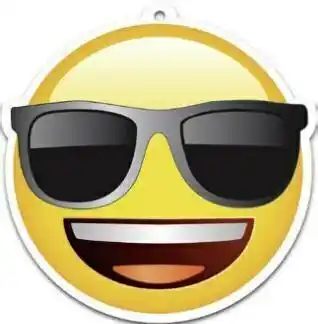 Désodorisant emoji cool parfum sport