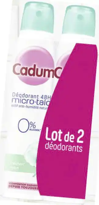 Géant Casino Déodorant femme atomiseur microtalc coton offre