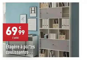 ALDI étagère à Portes Coulissantes offre