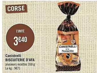 Canistrelli Biscuiterie D'afa