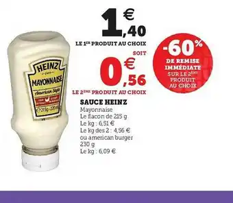 Hyper U Sauce Heinz offre