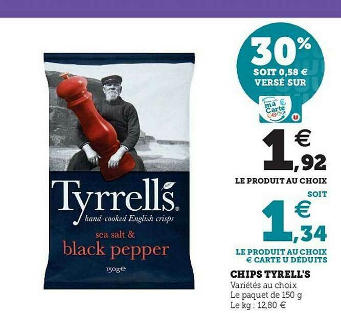 Promo Chips Tyrell's chez Hyper U