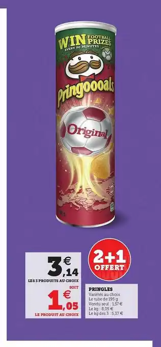Hyper U Pringles offre