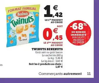 Hyper U Twinuts Bénénuts offre
