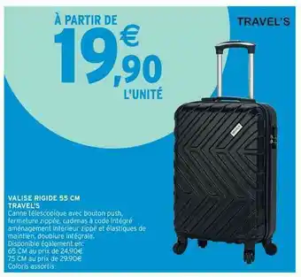 Intermarché Valise Rigide 55 Cm Travel's offre