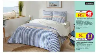 Intermarché Parure Housse De Couette 2 Personnes, Drap Housse 2 Personnes Domédia offre