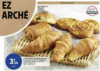 Intermarché Contact Assortiment De Viennoiseries X9 offre