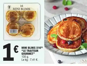 E.Leclerc Mini blinis x16 offre