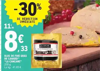 E.Leclerc Bloc de foie gras de canard offre