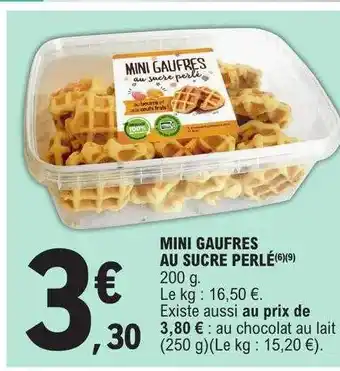 E.Leclerc Mini gaufres au sucre perlé offre
