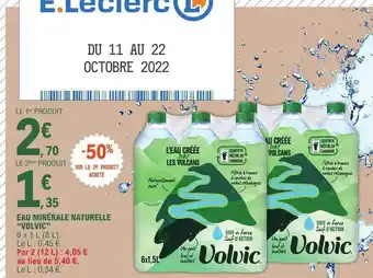E.Leclerc Eau minérale naturelle offre