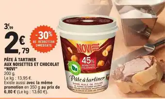 E.Leclerc Pâte à tartiner aux noisettes et chocolat offre