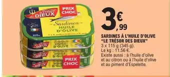 E.Leclerc Sardines à l'huile d'olive offre