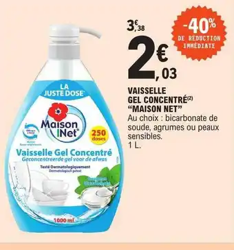 E.Leclerc Vaisselle gel concentré offre