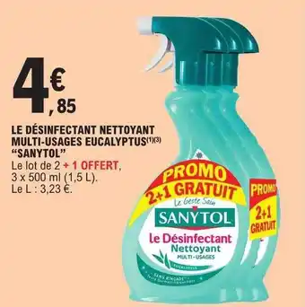 E.Leclerc Le désinfectant nettoyant multi-usages eucalyptus offre